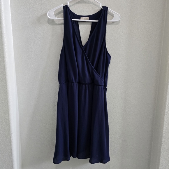 Lush Navy blue sleeveless mini dress size XL - Picture 2 of 8